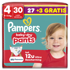 Pampers Baby Dry Pants Luierbroekjes Maat 4 9-15 kg 27 stuks + 3 gratis luierbroekjes