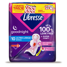 Libresse Ultra Thin Maandverband Goodnight 10 stuks