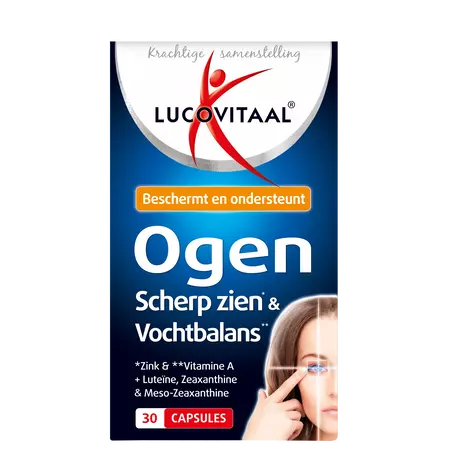 Lucovitaal Ogen, Scherp zien & Vochtbalans Capsules 30 stuks