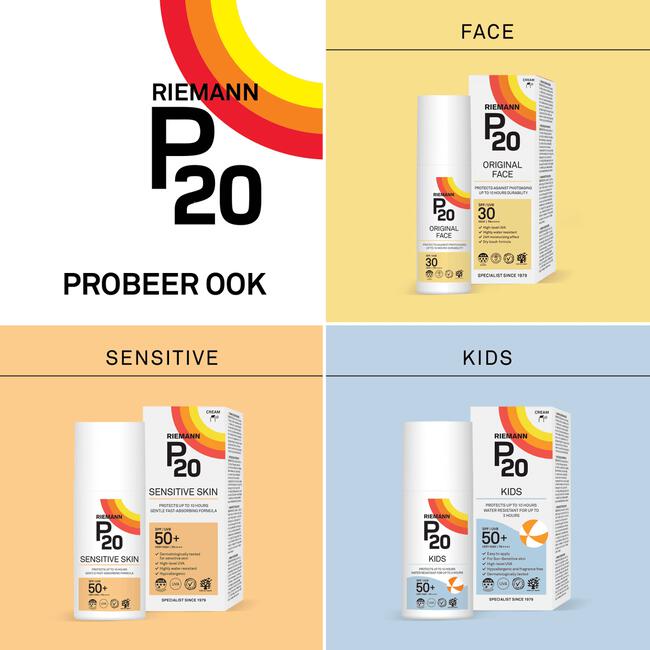 P20 Original Zonnebrand SPF50+ 175 ML