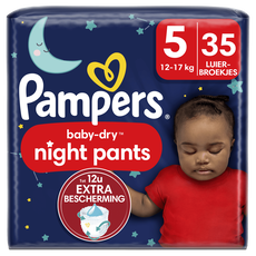 Pampers Baby-Dry Night Pants Luierbroekjes Maat 5 12-17 KG 35 Stuks