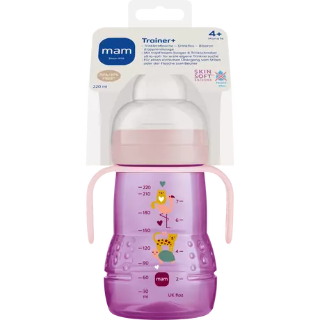 MAM Trainer+ Oefenbeker 4+ Maanden Roze 220 ML