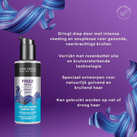John Frieda Frizz Ease Dream Curls Crème Oil Voor Pluizig Haar 100 ML
