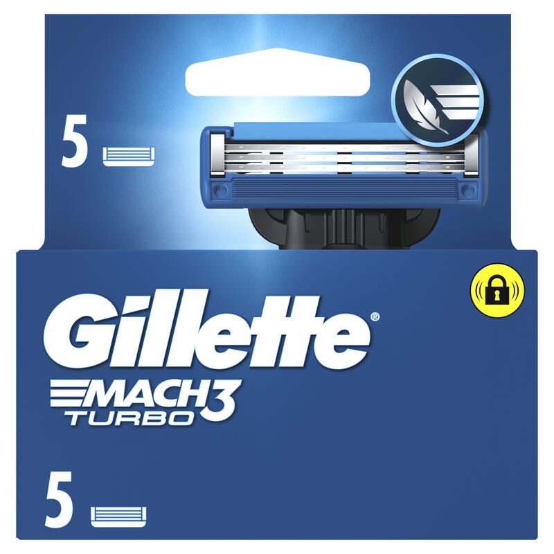 Gillette Mach3 Turbo Navulmesjes 5 stuks