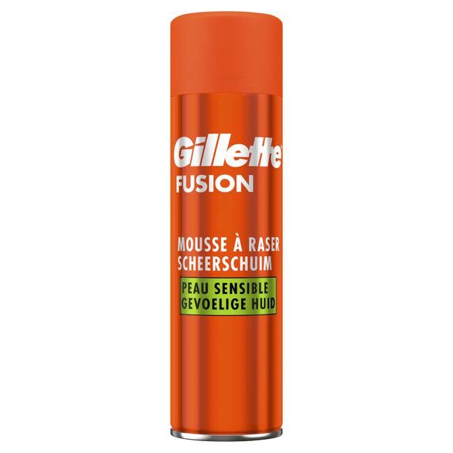 Gillette Fusion Scheerschuim Gevoelige Huid 250 ML