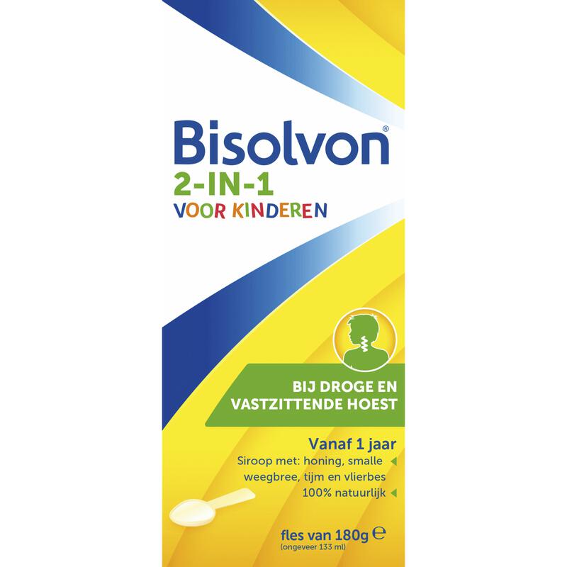 Bisolvon 2-in-1 Bij Droge En Vastzittende Hoest Voor Kinderen 133 ML