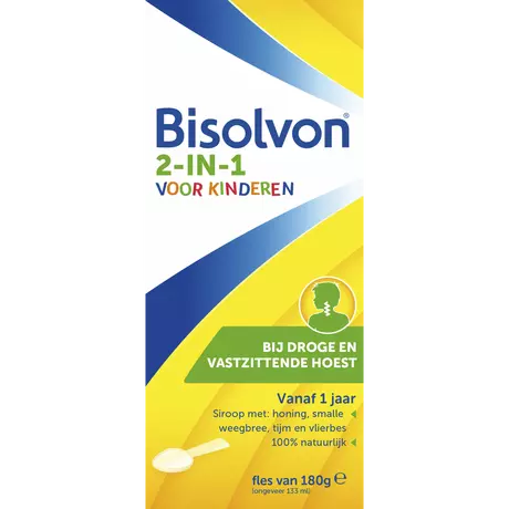 Bisolvon 2-in-1 Bij Droge En Vastzittende Hoest Voor Kinderen 133 ML