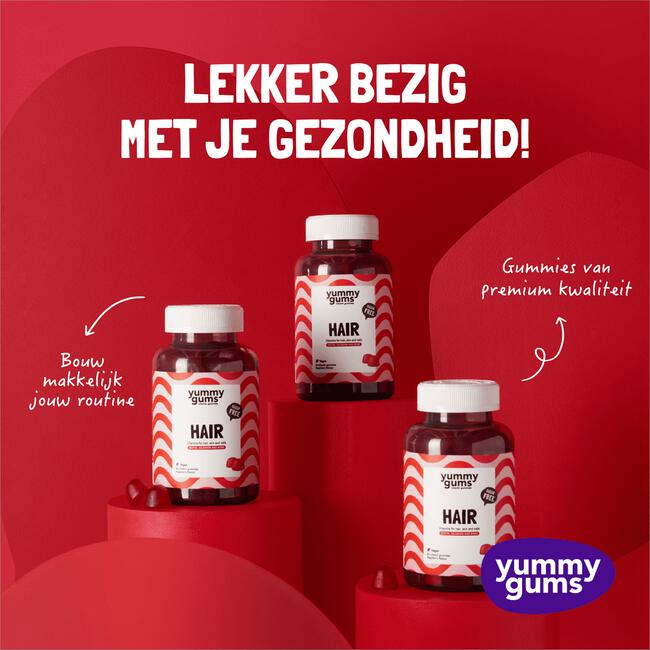 Yummygums Hair Suikervrij 60 stuks