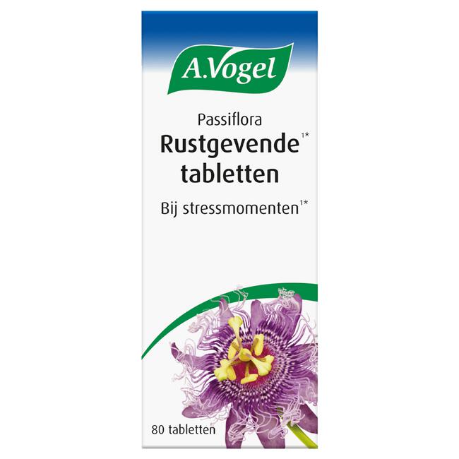 A.Vogel Passiflora Rustgevende1* Tabletten Helpt Bij Stressmomenten1* 80 stuks