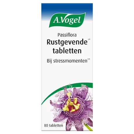 A.Vogel Passiflora Rustgevende1* Tabletten Helpt Bij Stressmomenten1* 80 stuks