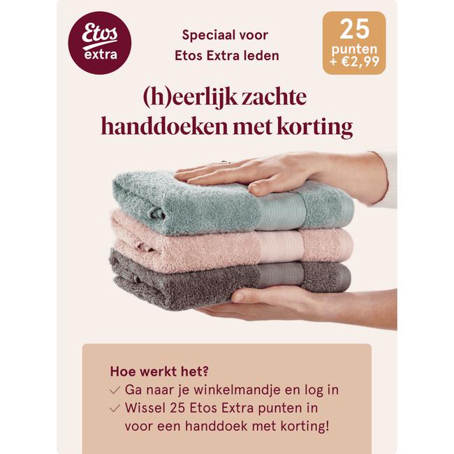Etos Handdoek 50x100cm Roze