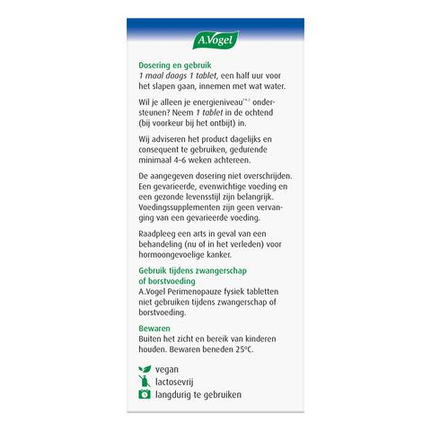 A.Vogel Perimenopauze Fysiek 30 Stuks