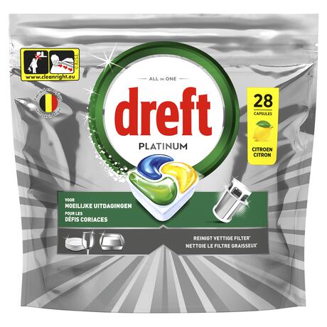 Dreft Platinum Vaatwastabletten Citroen 140 stuks