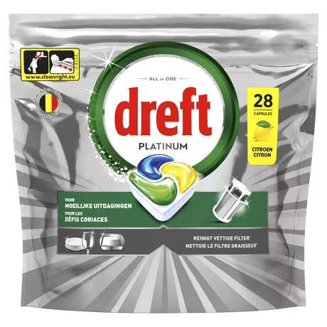 Dreft Platinum Vaatwastabletten Citroen 140 stuks