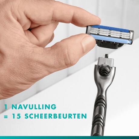 Gillette Mach3 Scheersysteem Met 3 Navulmesjes