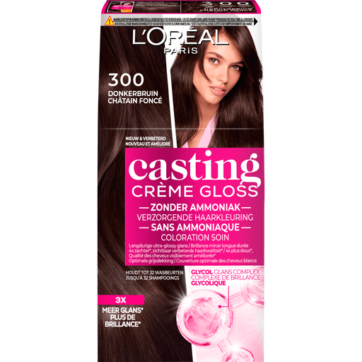 L'Oréal Paris Casting Crème Gloss Haarverf 300 Dark Delight Donkerbruin