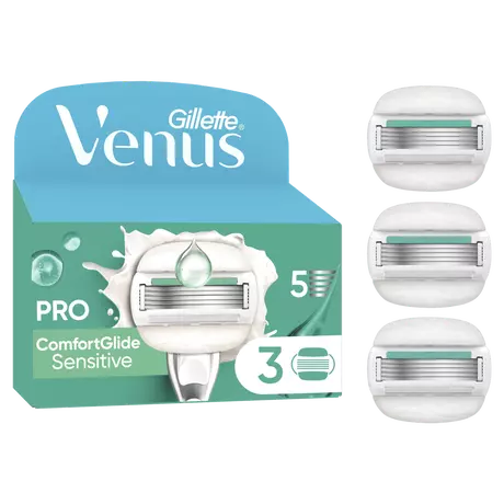 Gillette Venus ComfortGlide Sensitive Navulmesjes 3 stuks