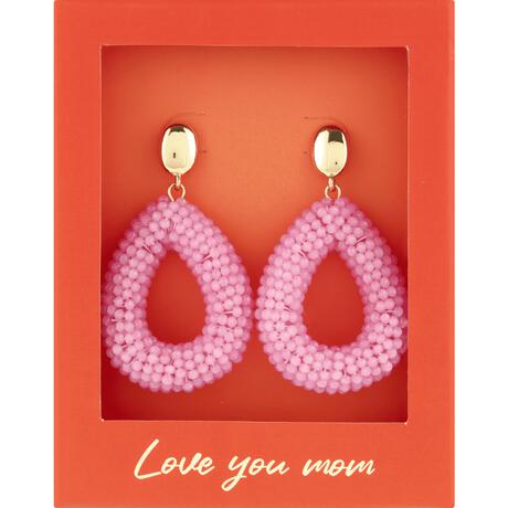 Splendid Oorbel Druppel Roze