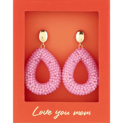 Splendid Oorbel Druppel Roze