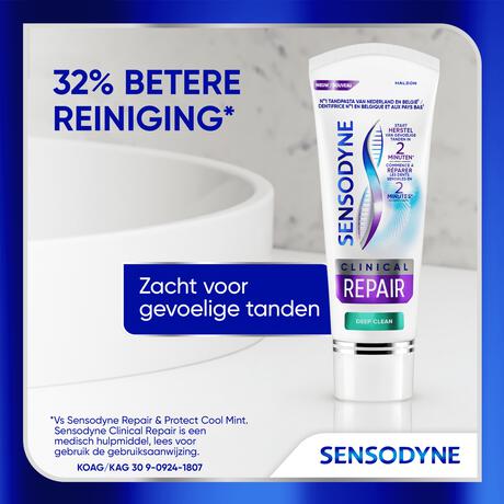 Sensodyne Clinical Repair Deep Clean Tandpasta - 75ML
