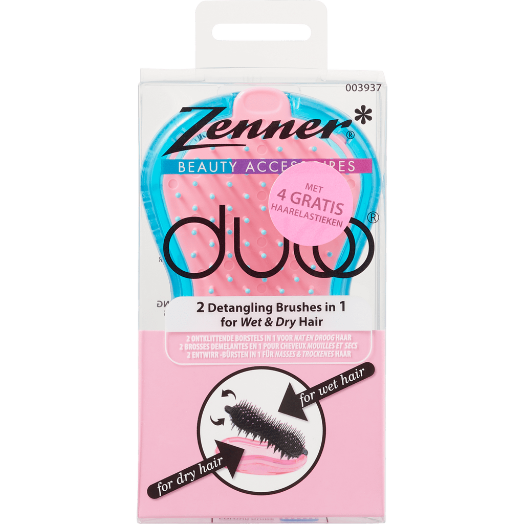 Zenner Duoo Brush TurquoiseRoze 1 EA Etos