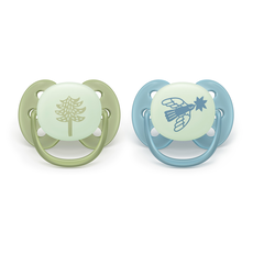 Philips Avent Ultra Soft Nighttime Fopspeen 18M+ SCF094/05 2 stuks