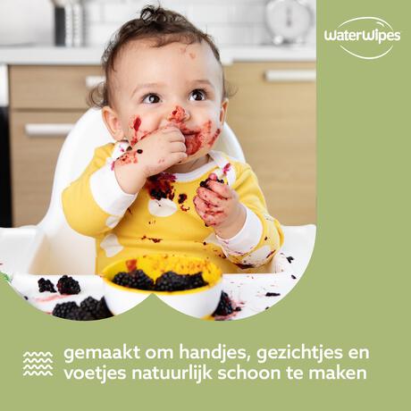 WaterWipes Snoetendoekjes Plasticvrij Gevoelige Huid Voordeeldoos 9x60