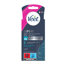 Veet Expert Ontharingsstrips Gezicht Gevoelige Huid 20 stuks
