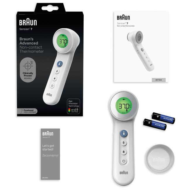 Braun Contactloos + Voorhoofdthermometer Age Precision BNT400