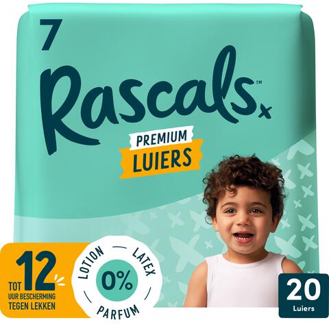 Rascals Premium Luiers Maat 7 17+ KG 20 stuks
