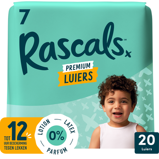 Rascals Premium Luiers Maat 7 17+ KG 20 stuks