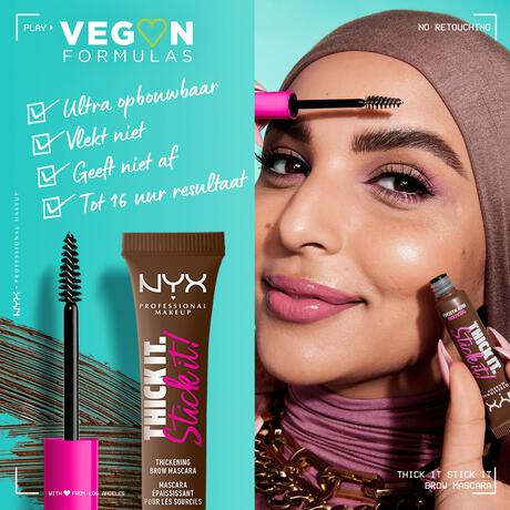 NYX Professional Makeup Thick It. Stick It! Wenkbrauwmascara 7 Espresso