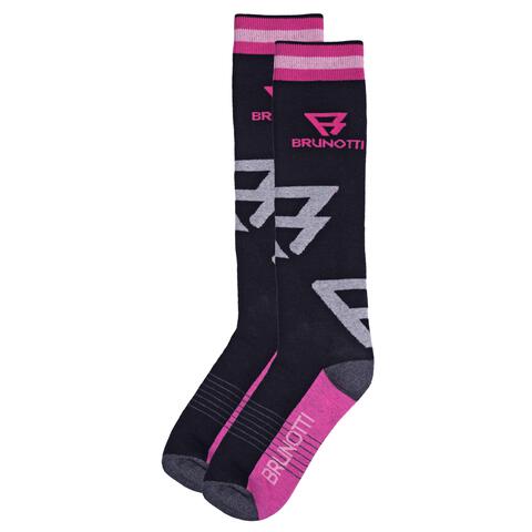 Brunotti Skisokken Zwart/Roze Dames Maat 39-42