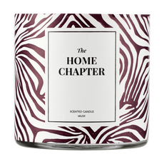 Etos Home Collection Geurkaars glas met sleeve - print zebra