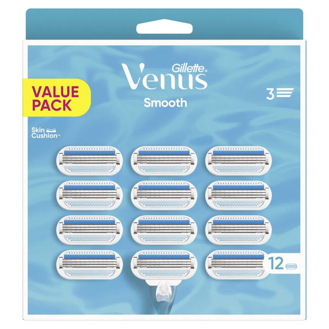Gillette Venus Smooth Navulmesjes 12 Stuks