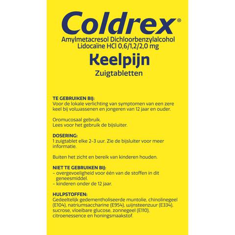 Coldrex Keelpastilles 12 Stuks