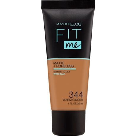 Maybelline New York Fit Me Matte + Poreless Foundation 344 Warm Ginger