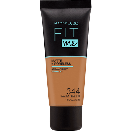 Maybelline New York Fit Me Matte + Poreless Foundation 344 Warm Ginger