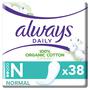Always Dailies Cotton Protection Inlegkruisjes Normal 38 Stuks