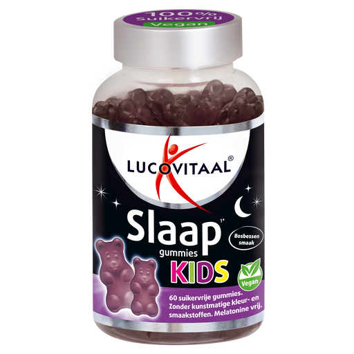Lucovitaal Slaap Kids Suikervrije Gummies Bosbes 60 stuks