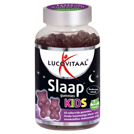 Lucovitaal Slaap Kids Suikervrije Gummies Bosbes 60 stuks