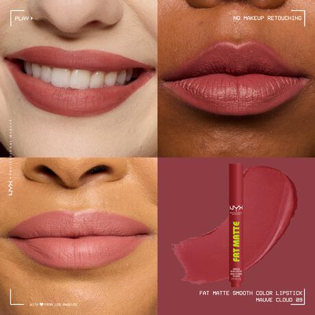 NYX Professional Make Up Fat Matte Lipstick 09 Mauve Cloud Rood