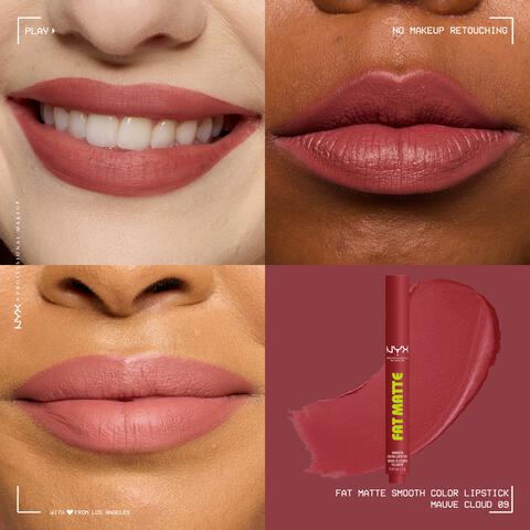 NYX Professional Make Up Fat Matte Lipstick 09 Mauve Cloud Rood