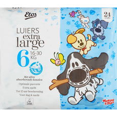 Etos Woezel & Pip Luiers Extra Large Maat 6 16-30 kg 24 stuks