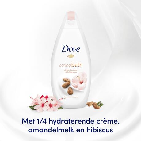 Dove Caring Bath Amandelmelk & Hibiscus Badcrème 450 ml