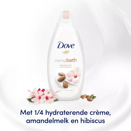 Dove Caring Bath Amandelmelk & Hibiscus Badcrème 450 ML
