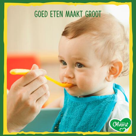 Olvarit Spaghetti Tomaat Ham Babyhapje 18+ maanden 250 GR