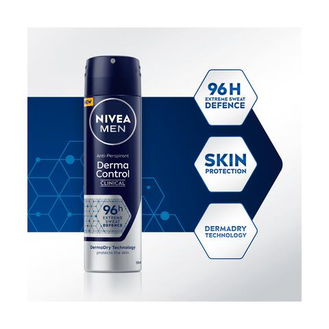 NIVEA MEN Derma Dry Control Deodorant Spray 150 ML