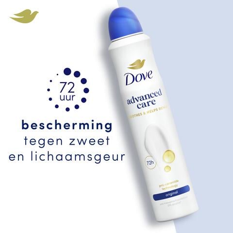 Dove Advanced Care Original Anti-Transpirant Deodorant Spray 200 ML