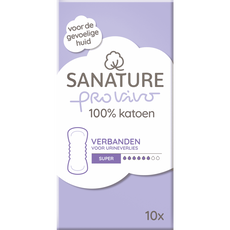 Sanature Pro Vivo 100% Katoenen Incontinentieverband Super 10 stuks